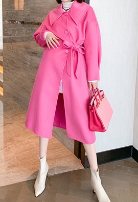 ★주문폭주★모니 핑크 코트
