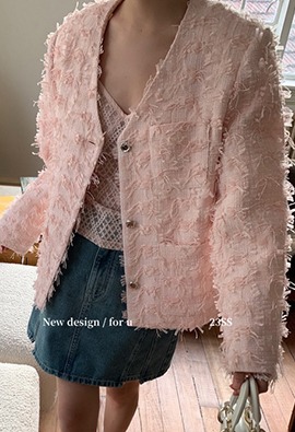 ★주문폭주★나디아 핑크 트위드 자켓